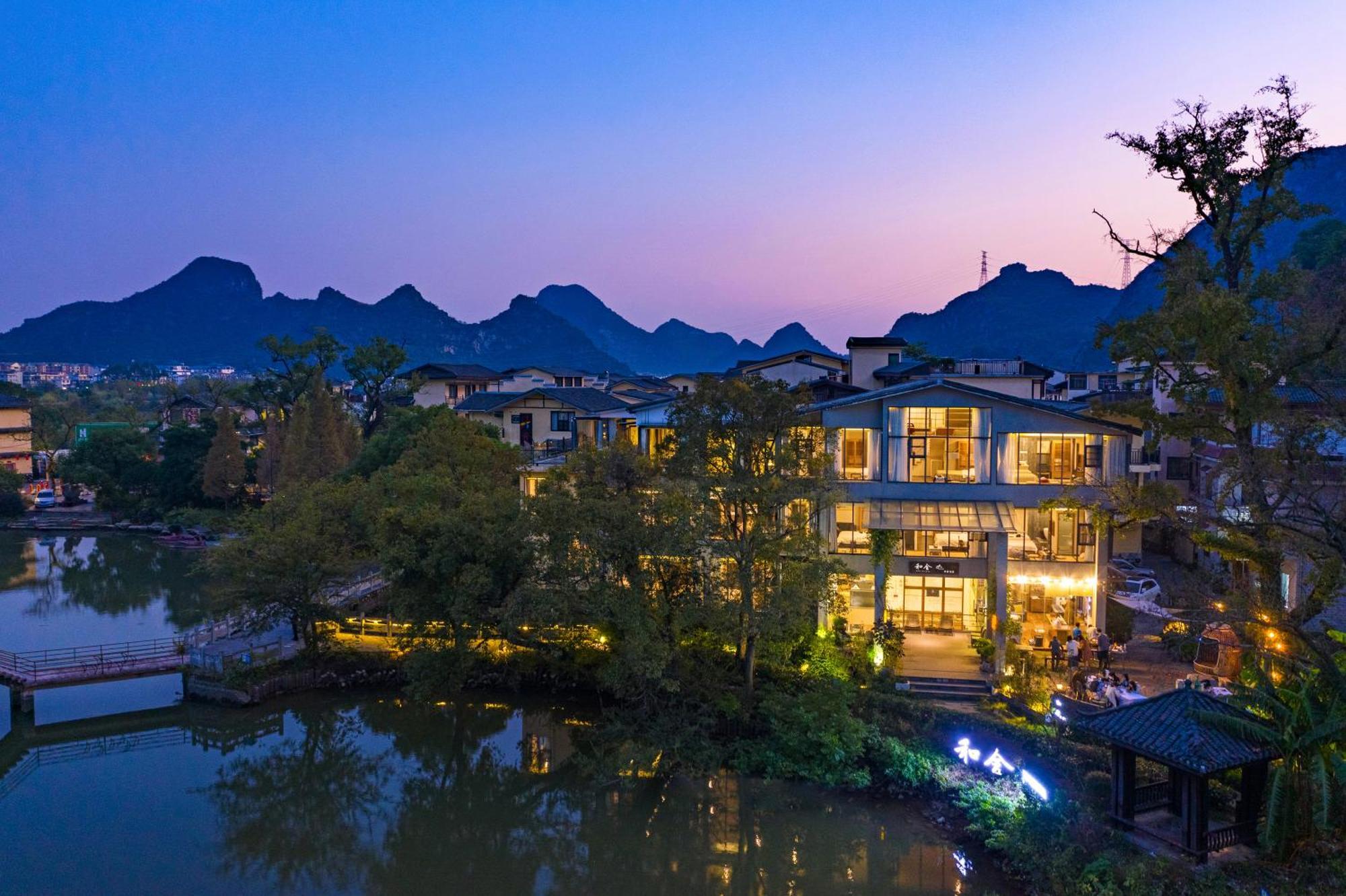Guilin Heshe Lakeside Resort-Free Pick Up Service Stay Two Nights Экстерьер фото